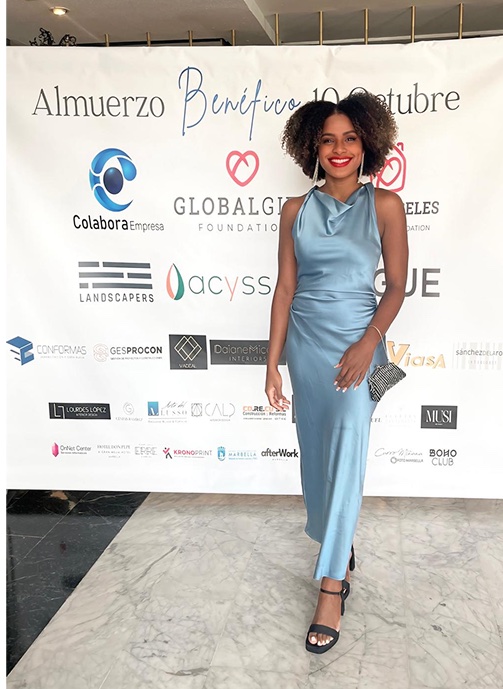 Génesis Ramírez en evento benéfico
